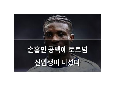손흥민 공백에 토트넘 신입생이 나섰다
