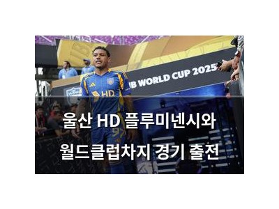 울산 HD 플루미넨시와 월드클럽차지 경기 출전